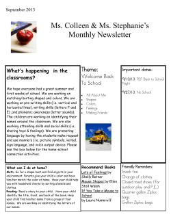 September 2013 Newsletter