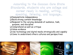 2.0 Reading / Writing (Nov PTA Meeting)