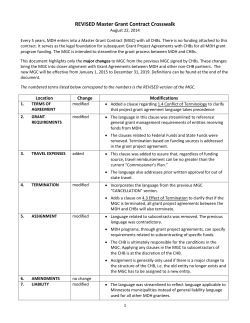 Draft Master Grant Contract Crosswalk (PDF)