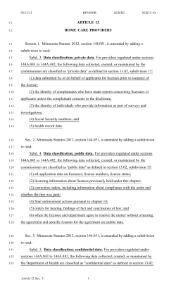 Home Health Care Licensing Reform (PDF: 504KB/61 pages)
