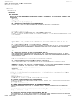 Assesment data 2009-2011