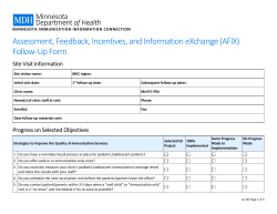 Assessment, Feedback, Incentives, and Information eXchange (AFIX) Follow-Up Form (PDF)