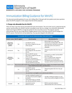 Billing Office Tips for MnVFC (PDF)