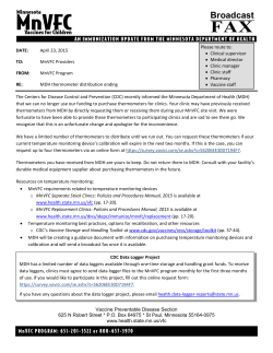 MDH thermometer distribution ending (PDF)