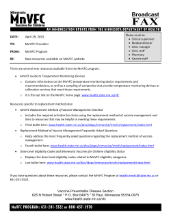 New resources available on MnVFC website (PDF)