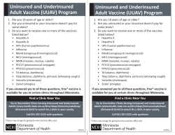 Uninsured and Underinsured Adult Vaccine (UUAV) Program (PDF)