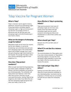 Tdap Vaccine for Pregnant Women (PDF)