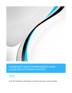 Community Health Improvement Plan - Logan and Stutsman Counties (PDF)
