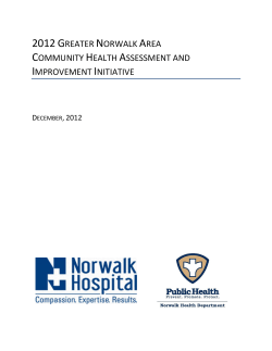 2012 Greater Norwalk Area Community Health Assessment and Improvement Initiative (PDF)