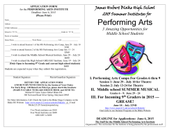 Drama- Application Form