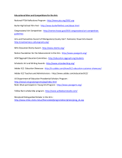 Arts - Competitions of the Arts - 2014