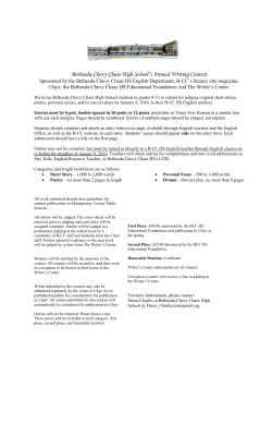 Annual Writing Contest 2015-2016