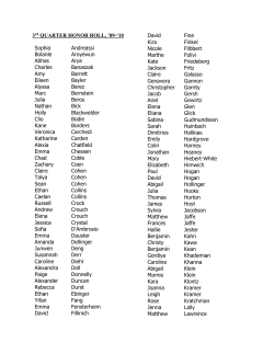 Honor Roll 3Q 09-10