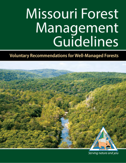 Missouri Forest Management Guidelines Overview