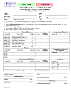 program of study for PhD students