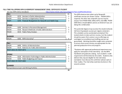 MPA, nonprofit certificate