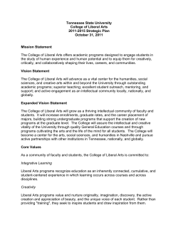 Strategic Plan, 2011-2015