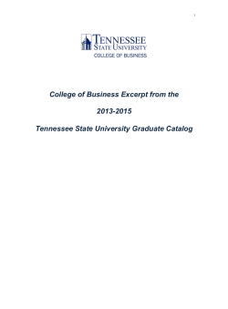GRADUATE CATALOG 2013