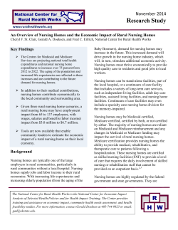 Overview of nursing homes and the economic impact of rural nursing homes