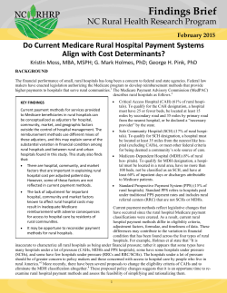 Do current Medicare rural hospital payment systems align with cost determinants?