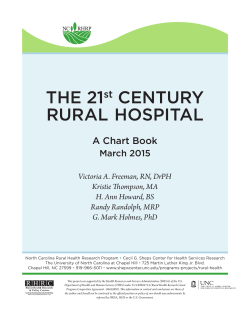 The 21st Century Rural Hospital: A Chart Book