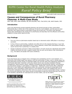 Causes and consequences of rural pharmacy closures: A multi-case study