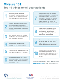 MNsure 101: Top 10 things to tell your patients
