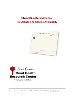 Prevalence and service availability