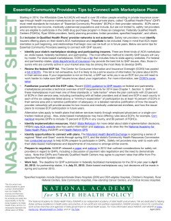 Essential Community Providers: Tips to connect with marketplace plans