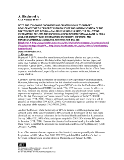 Bisphenol A (BPA) 80-05-7 (PDF: 181KB/11 pages)