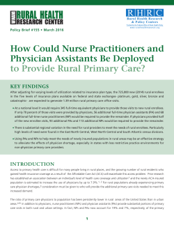 How could nurse practitioners and physician assistants be deployed to provide rural primary care?
