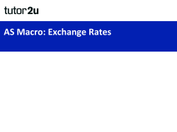Download the slide resources featured in this revision webinar on exchange rates