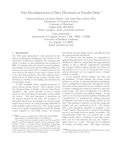 Fast Reconfiguration of Data Placement in Parallel Disks