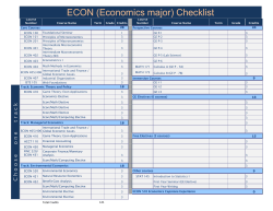 Curriculum Checklist
