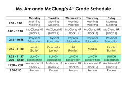 Class Schedule