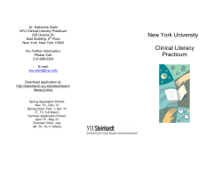 the clinic brochure