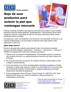 Spanish version: Stop using skin lightening products containing mercury (PDF: 152KB/1 page)
