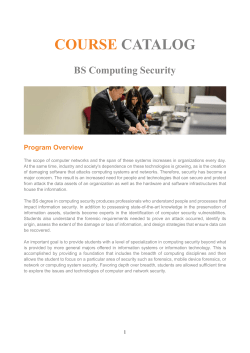 Course Catalog&nbsp;