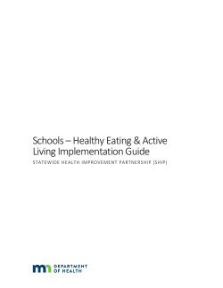 Schools - Healthy Eating and Active Living