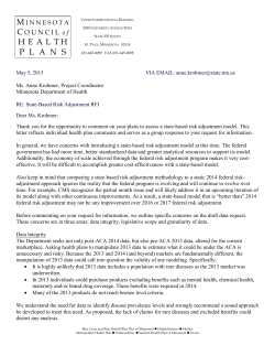 Minnesota Council of Health Plans (PDF)