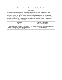 Employer Group Size Conversion Crosswalk (PDF)