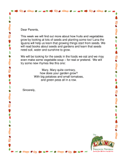 Theme Unit Parent Letter
