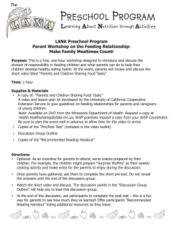 Parent Workshop