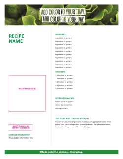 Home-sized Recipe template (Word doc: 1.7MB/1 page)