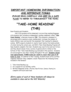 Take Home Reading 12-13