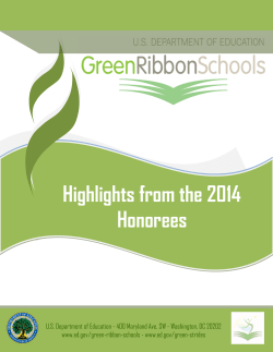 From the Green Ribbon School 2014 Highlights