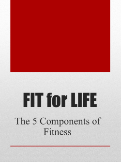 FIT FOR LIFE