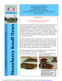 Knoll News September 10, 2010