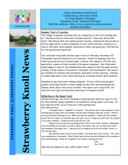 October 28, 2011 Knoll News