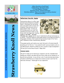 January 6, 2012 Knoll News